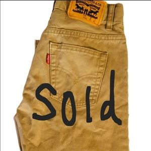 Levi's 505 Boys Khaki Jean sz 10R